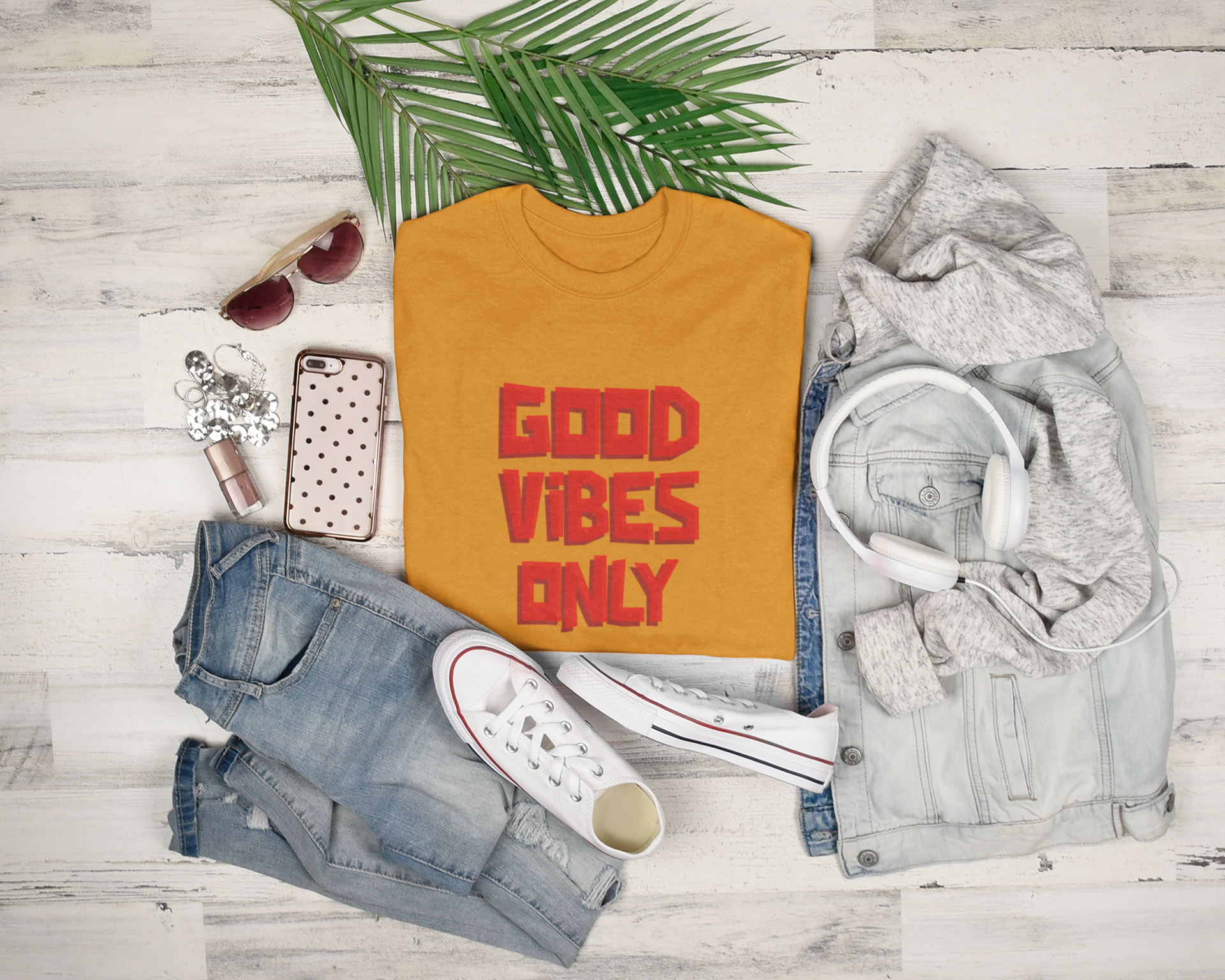 Good vibes only t shirt